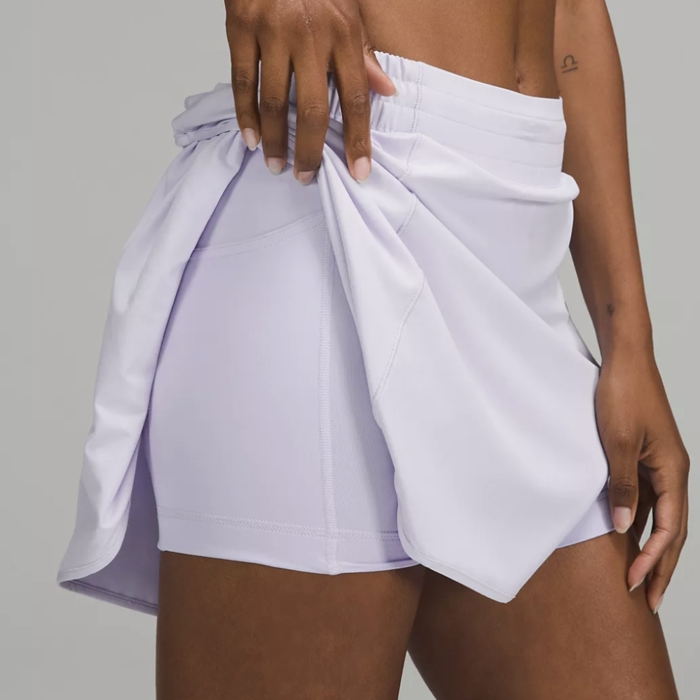 Lululemon Hotty Hot HR Skirt *Long PSLB 0 in Pastel Blue